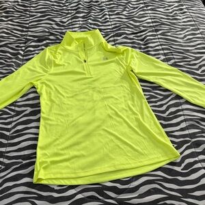 Under Armour Heat Gear Neon Yellow Quarter-Zip Top size Large NEW WITH TAGS